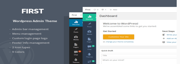 First - WordPress Admin Theme