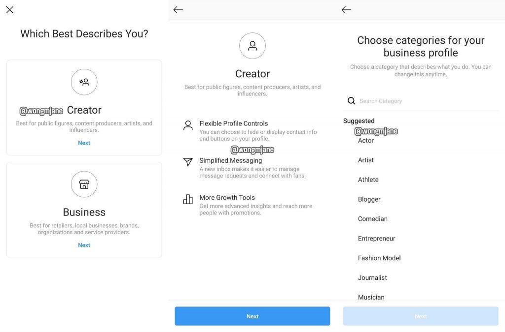 Creator Profiles For Users-Instagram Features