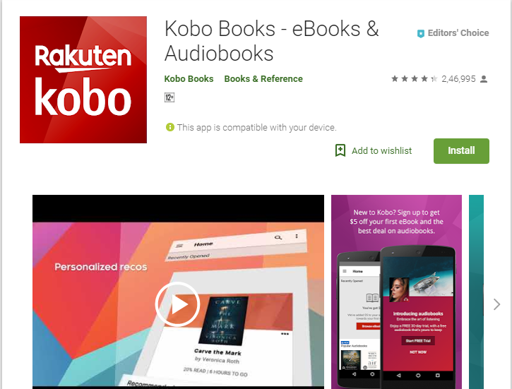 Kobo-Audiobook App Player for Android