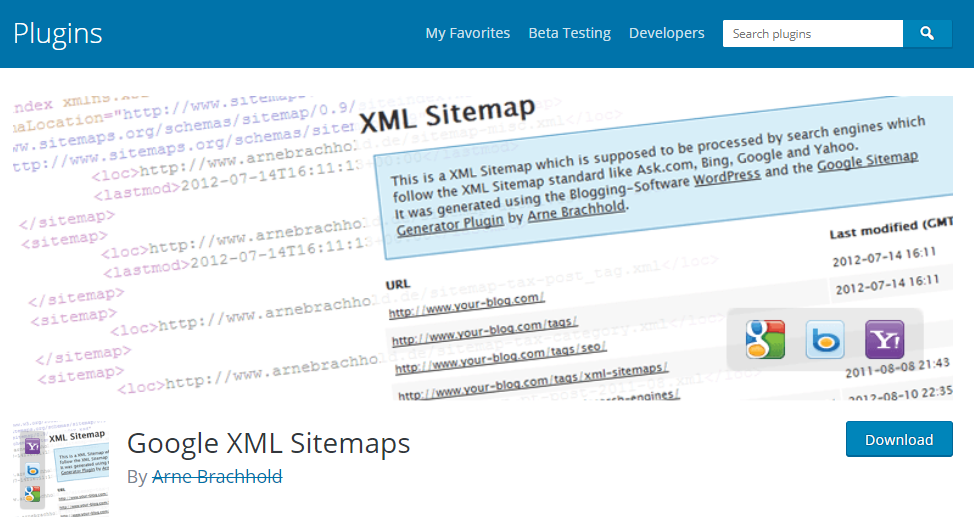 WordPress Plugins for SEO- Google XML Sitemaps
