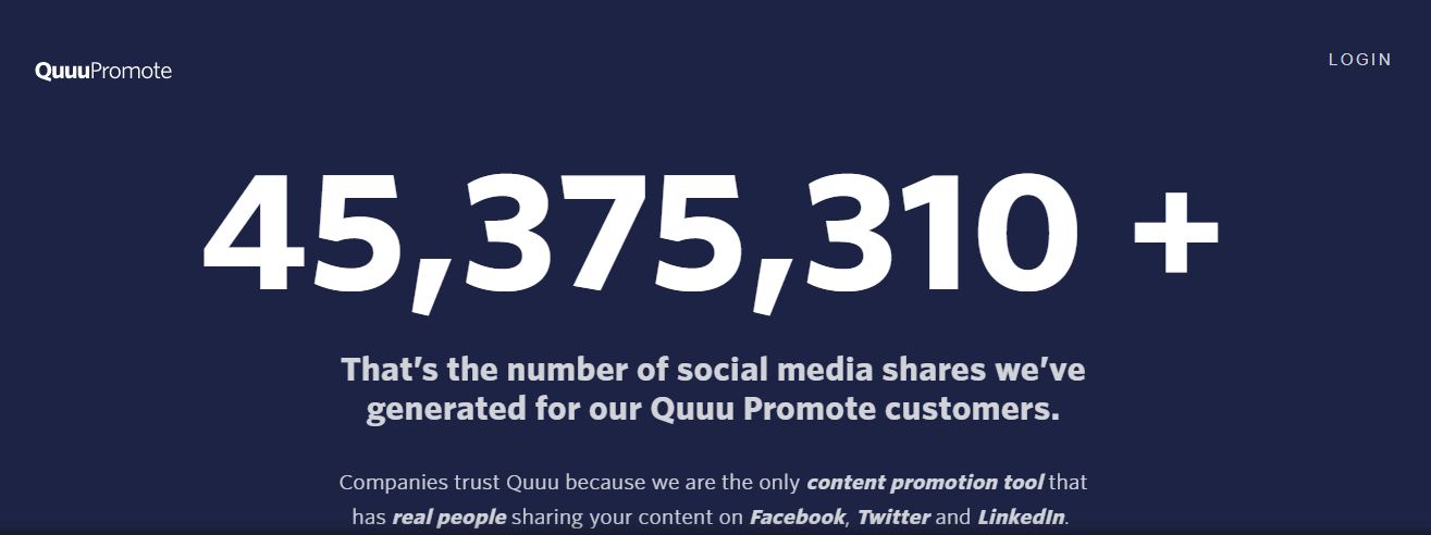 Quuu Promote-Content Marketing Tools