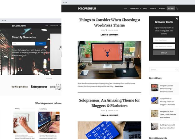 Solopreneurs-Top WordPress Themes for Business and Entrepreneur