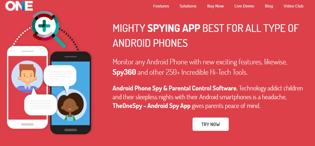 TheOneSpy-Android Spy app for Parents