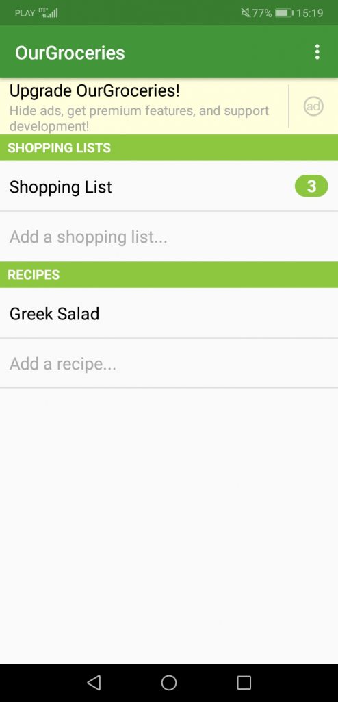 Our Groceries Shopping List-Best Grocery Shopping List Apps