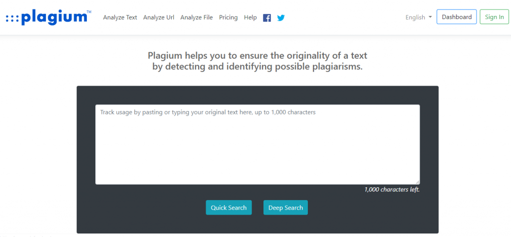 PLAGIUM-Top Free Online Plagiarism Checkers Tools