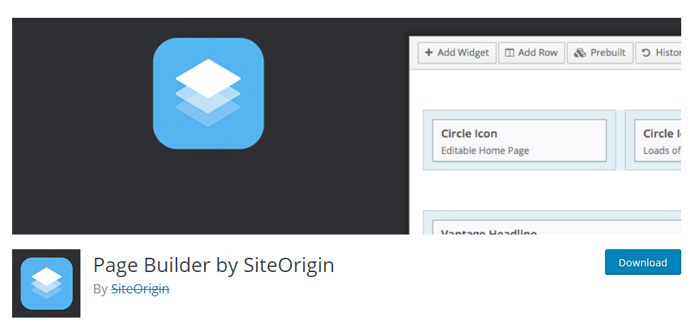 SiteOrigin-Drag & Drop Page Builders for WordPress