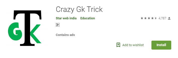 Crazy GK Trick-Best Current Affairs apps