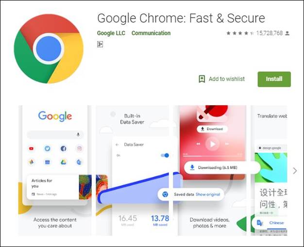 Google Chrome-10 Must have Android Apps