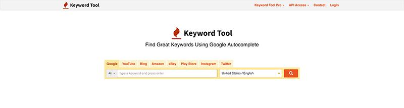 KeywordTool.io-Free SEO Tools for Keywords Research