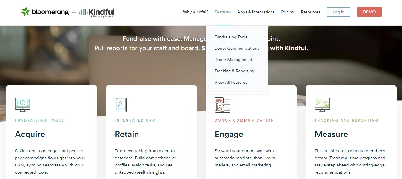 Kindful-Nonprofit/Charity CRM Systems
