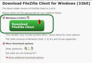 filezilla ftp client browse network