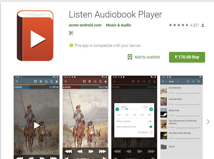 best audio book player