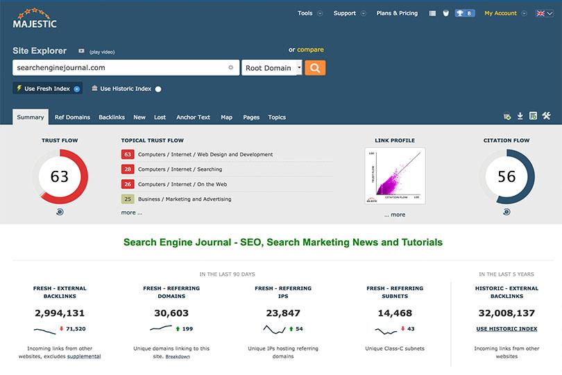 Majestic SEO-Free SEO Tools