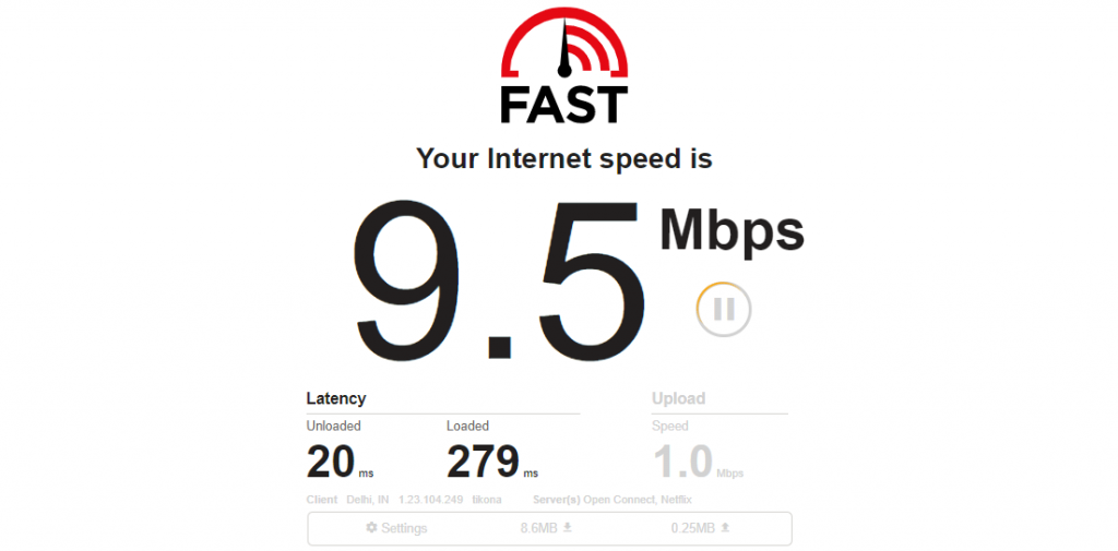 Check wifi speed test windows 10