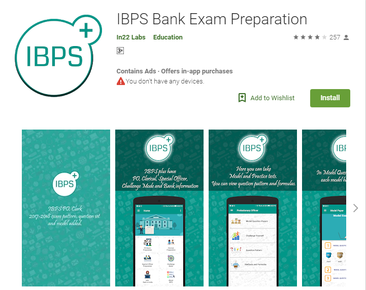 Best Apps for bank exam preparations-IBPS Bank Exam Preparation