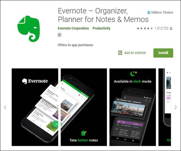 Evernote-10 Must have Android Apps