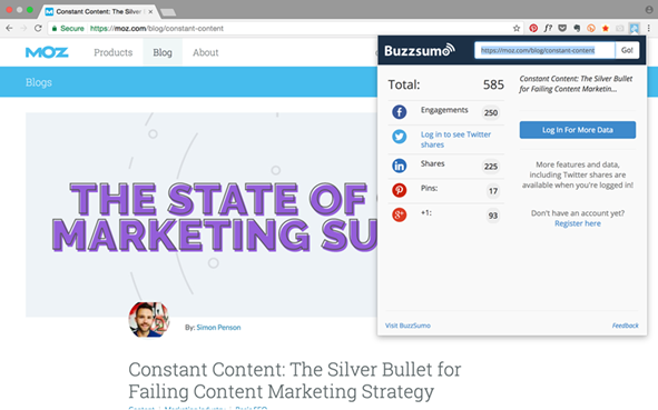 Buzzsumo Extension