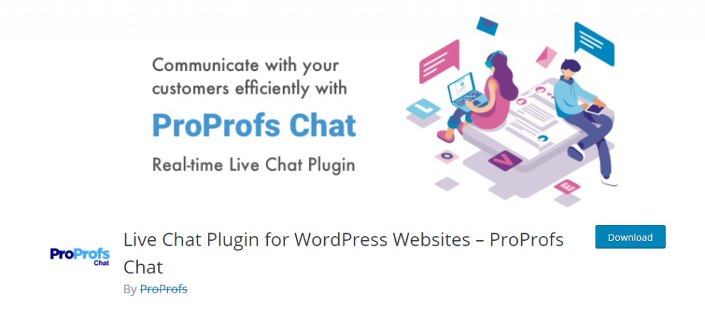Top, best Powerful Free WordPress Ecommerce Plugins for Sales-ProProfs Live Chat
