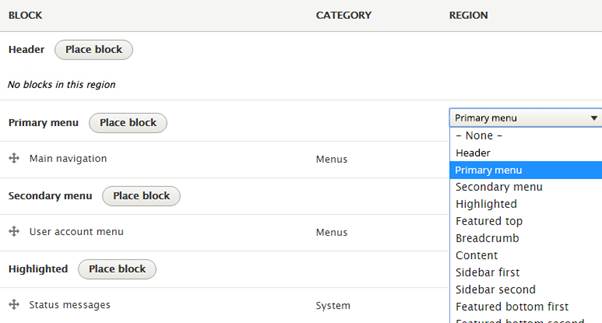 Drupal 8 Block Feature Utilization