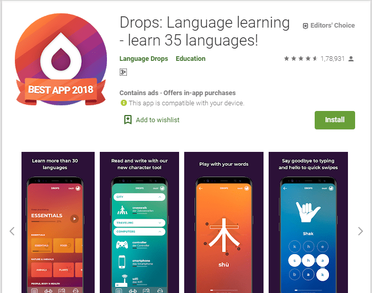 Drops Language learning-English Learning Apps