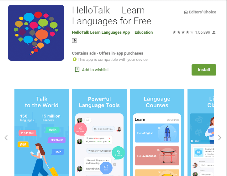 HelloTalk-English Learning Apps