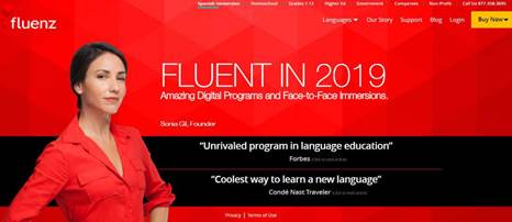 Fluenz-A digital language learning platform