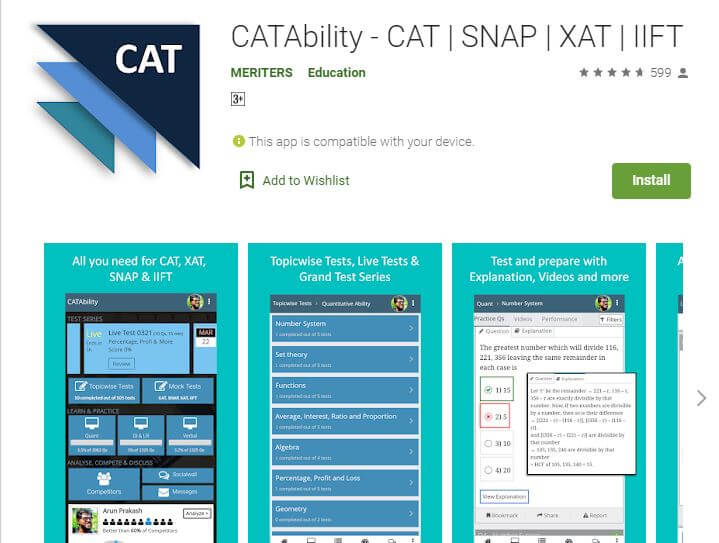 CAT / XAT – MBA Entrance Exam Preparation app
