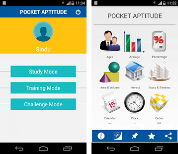 Pocket Aptitude app preparation app for competitive exams
