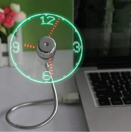 LED Clock Fan