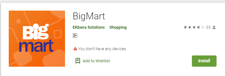 BigMart - Online Grocery Shopping App