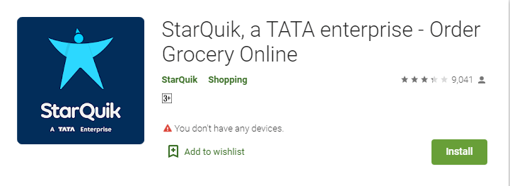 StarQuik, a TATA enterprise - Order Grocery Online