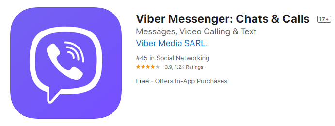 Viber Messenger Chats Calls