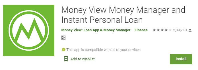 Money View Money Manager and Instant Personal Loan