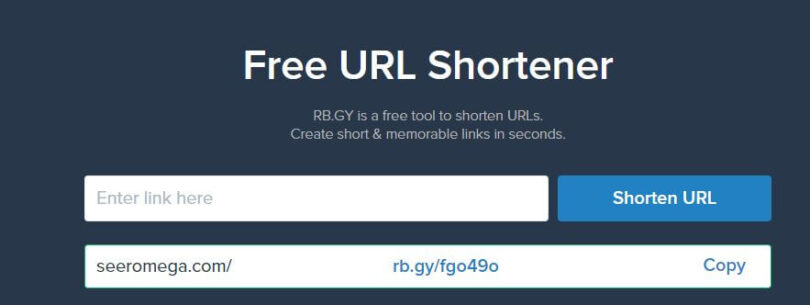 Top 10 Free URL Shortener Websites - Seeromega