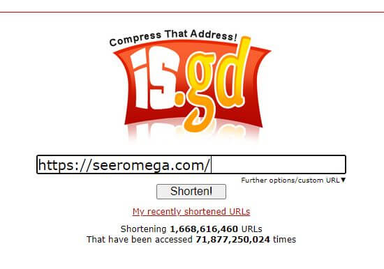 isgd url shortner