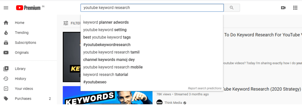 YouTube Autocomplete-best keyword research tool for youtube