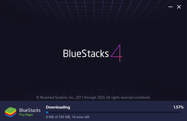 bluestacks installer.