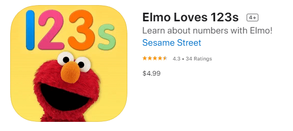 Elmo loves 123S