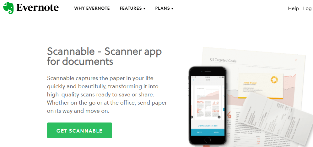 evernote scannable google play