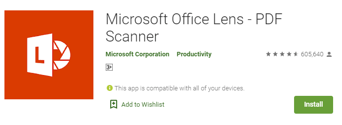 Microsoft Office Lens - PDF Scanner