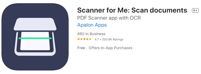 Scanner for Me + OCR