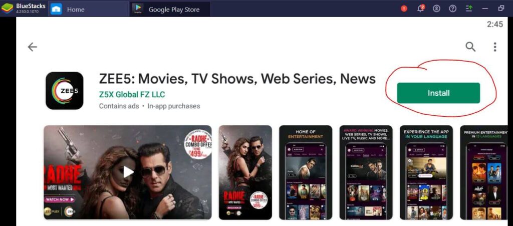 free download zee tv for pc