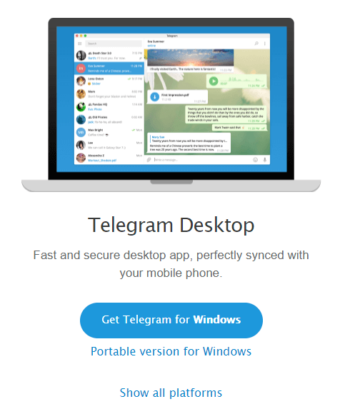 desktop telegarm version