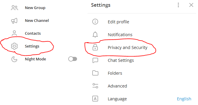 go to setting and privacy and security setting