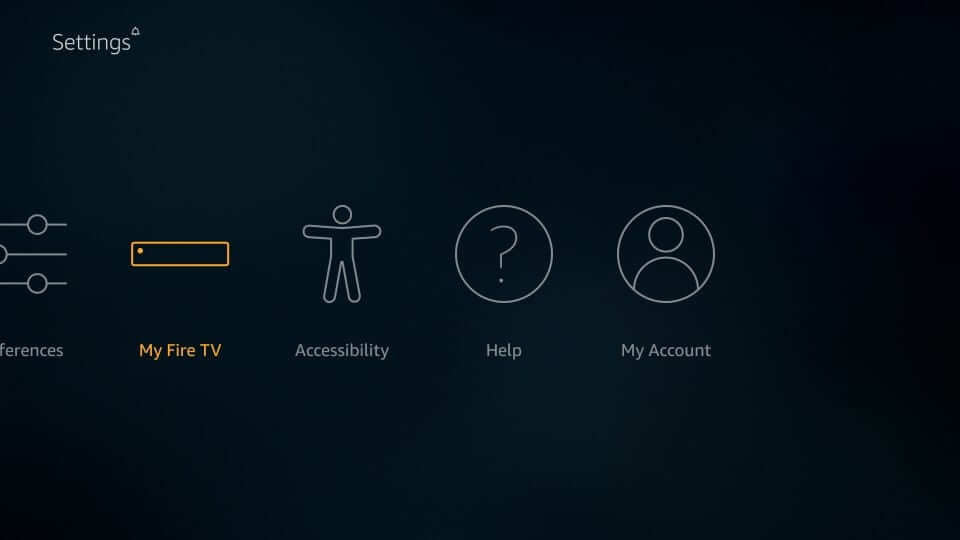 find the My Fire TV option