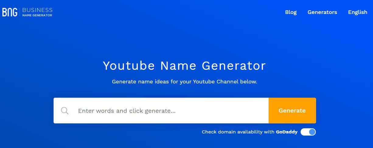 12+ Best YouTube Channel Name Generator Online Tools - Seeromega