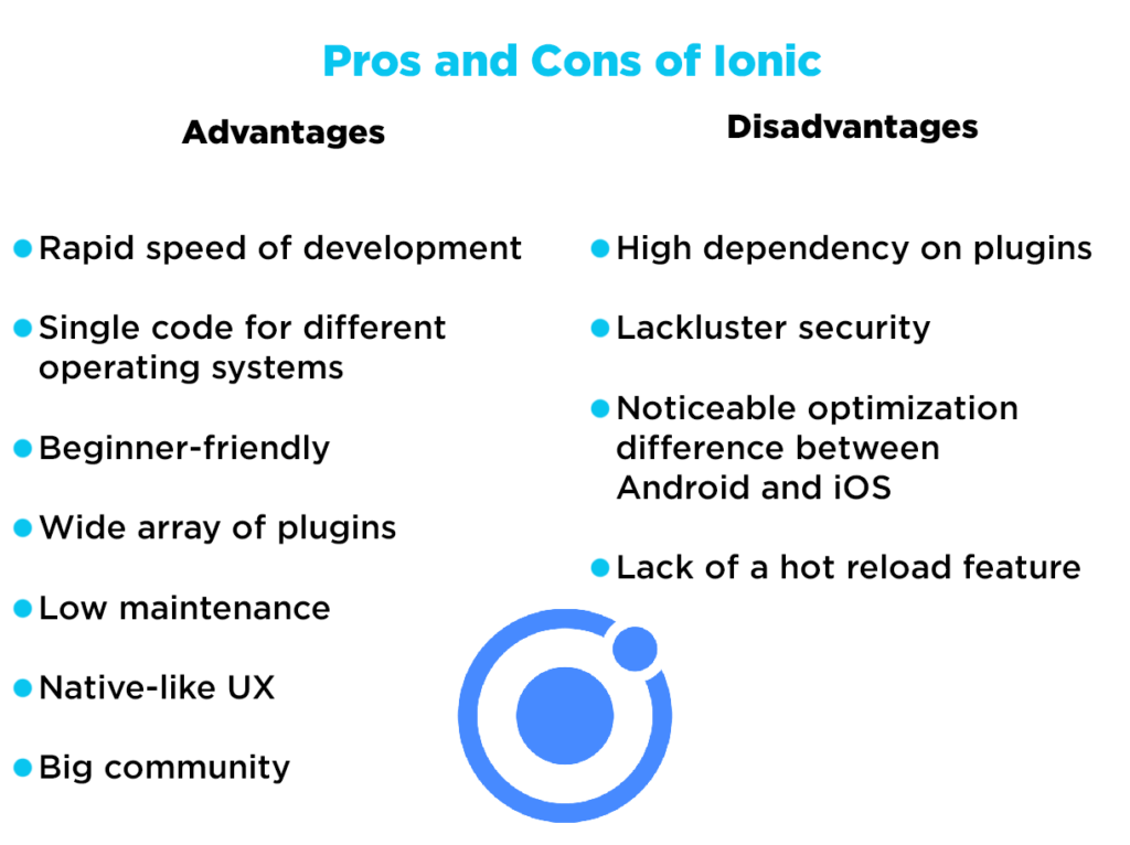 Ionic pro cons