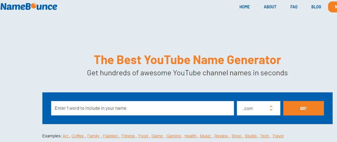 12+ Best YouTube Channel Name Generator Online Tools - Seeromega