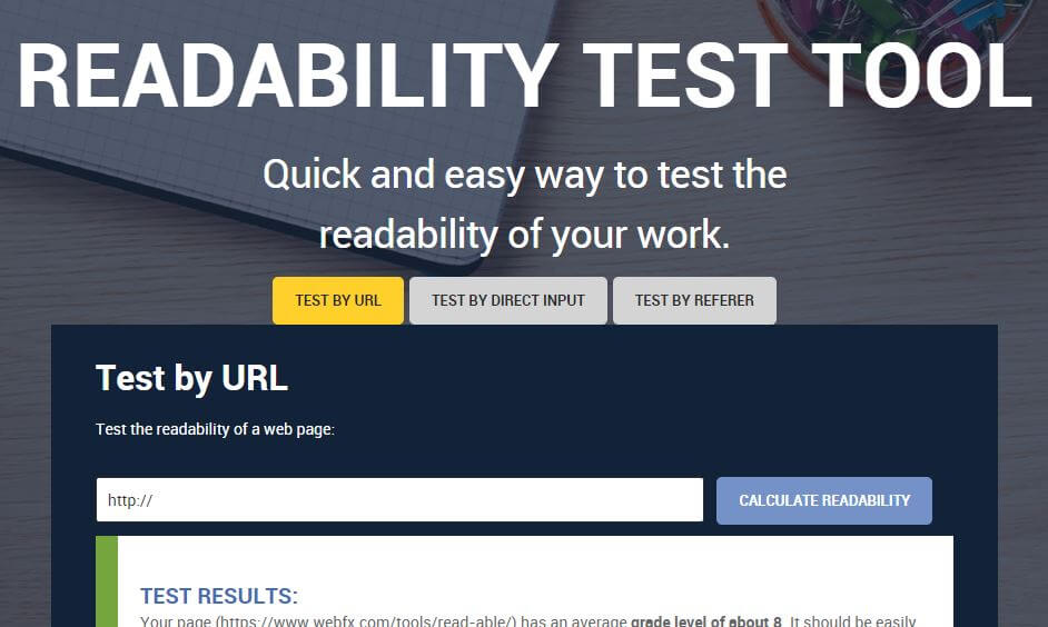 webfx-Best Free SEO Content Readability Checker Tools Online