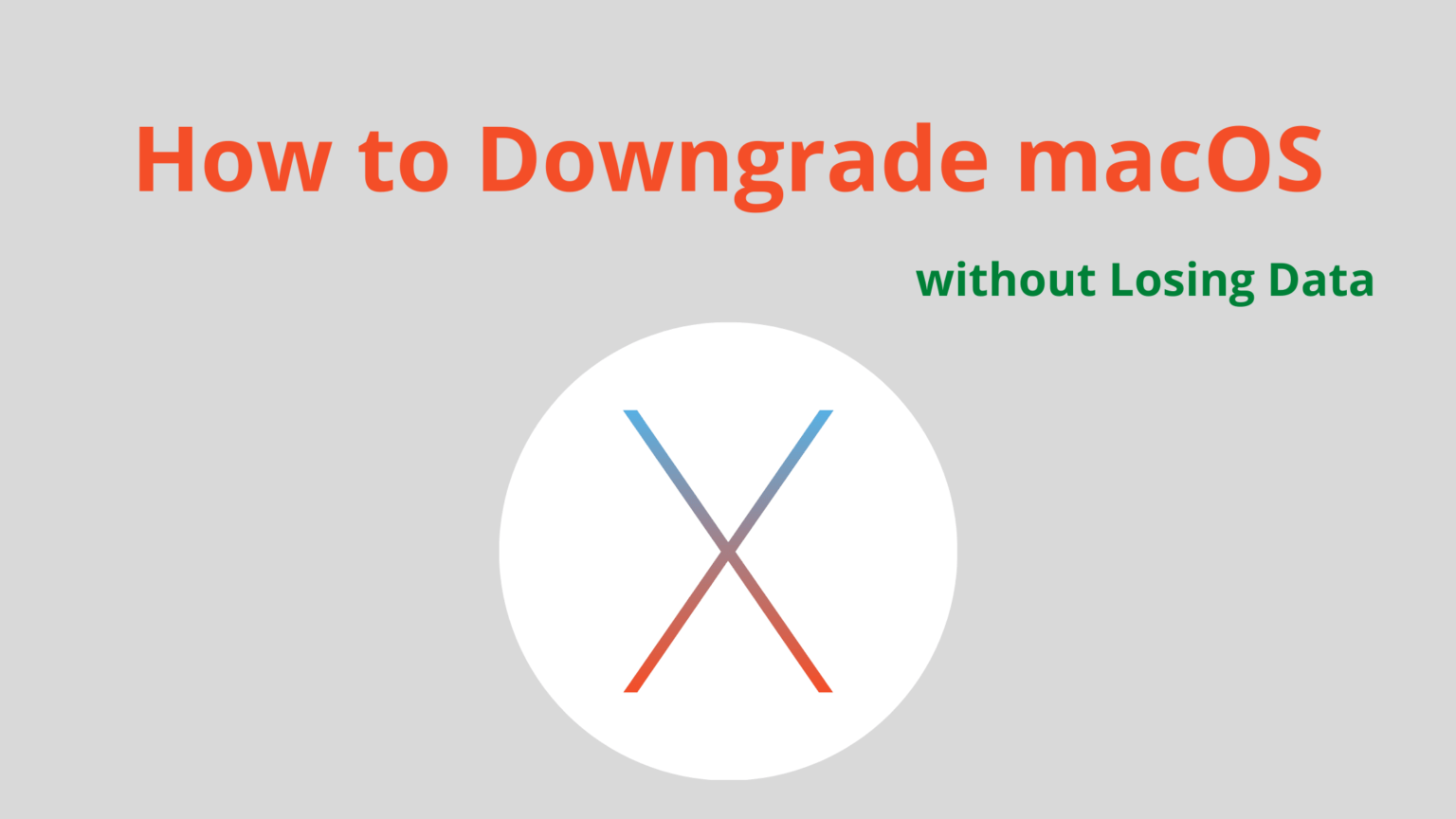 downgrade mac os downgrade mac os